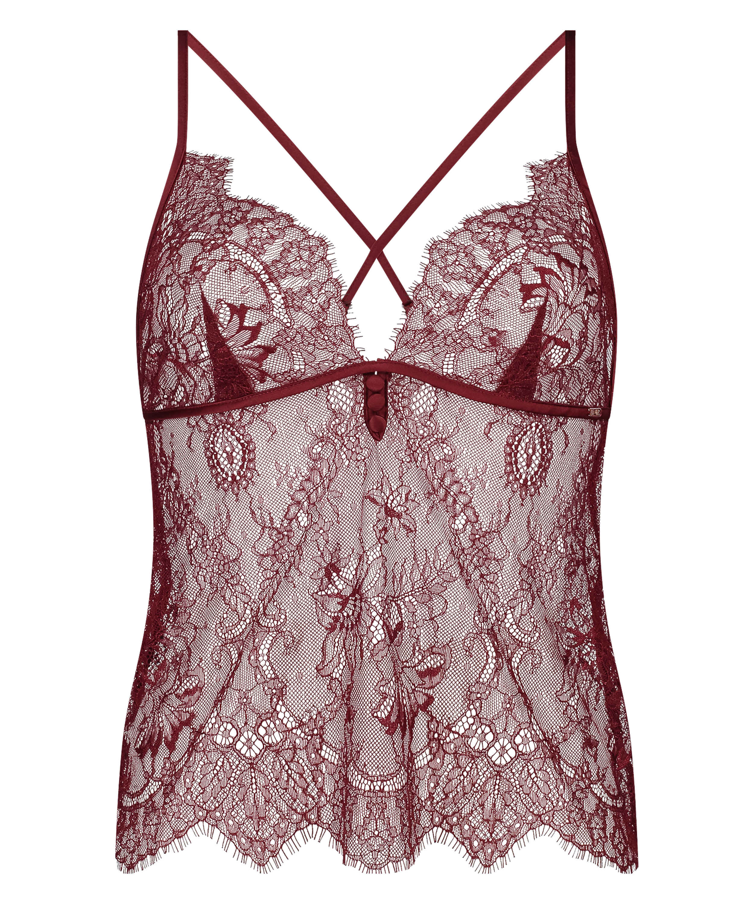 Delphine Lace Cami, Red, main