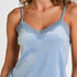 Velours Lace Cami Top, Blue