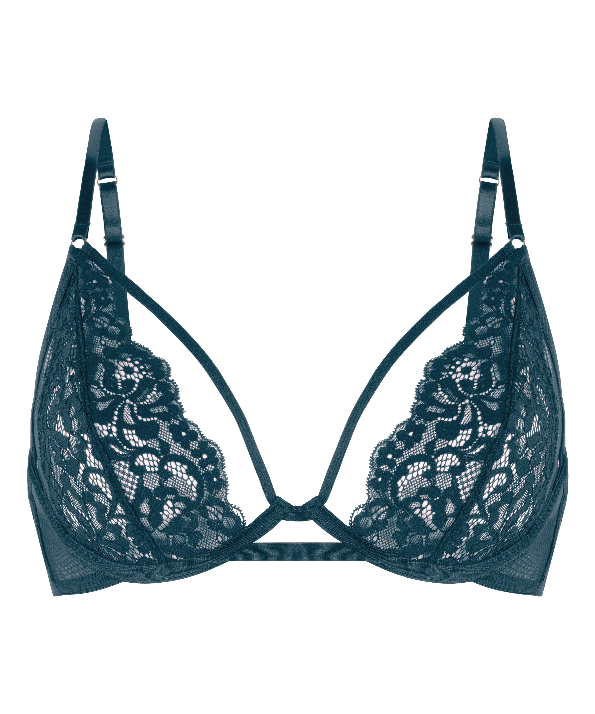 Cinnamon Non-Padded Underwired Bra, Blue