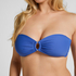 Luxe Bandeau Bikini Top, Blue
