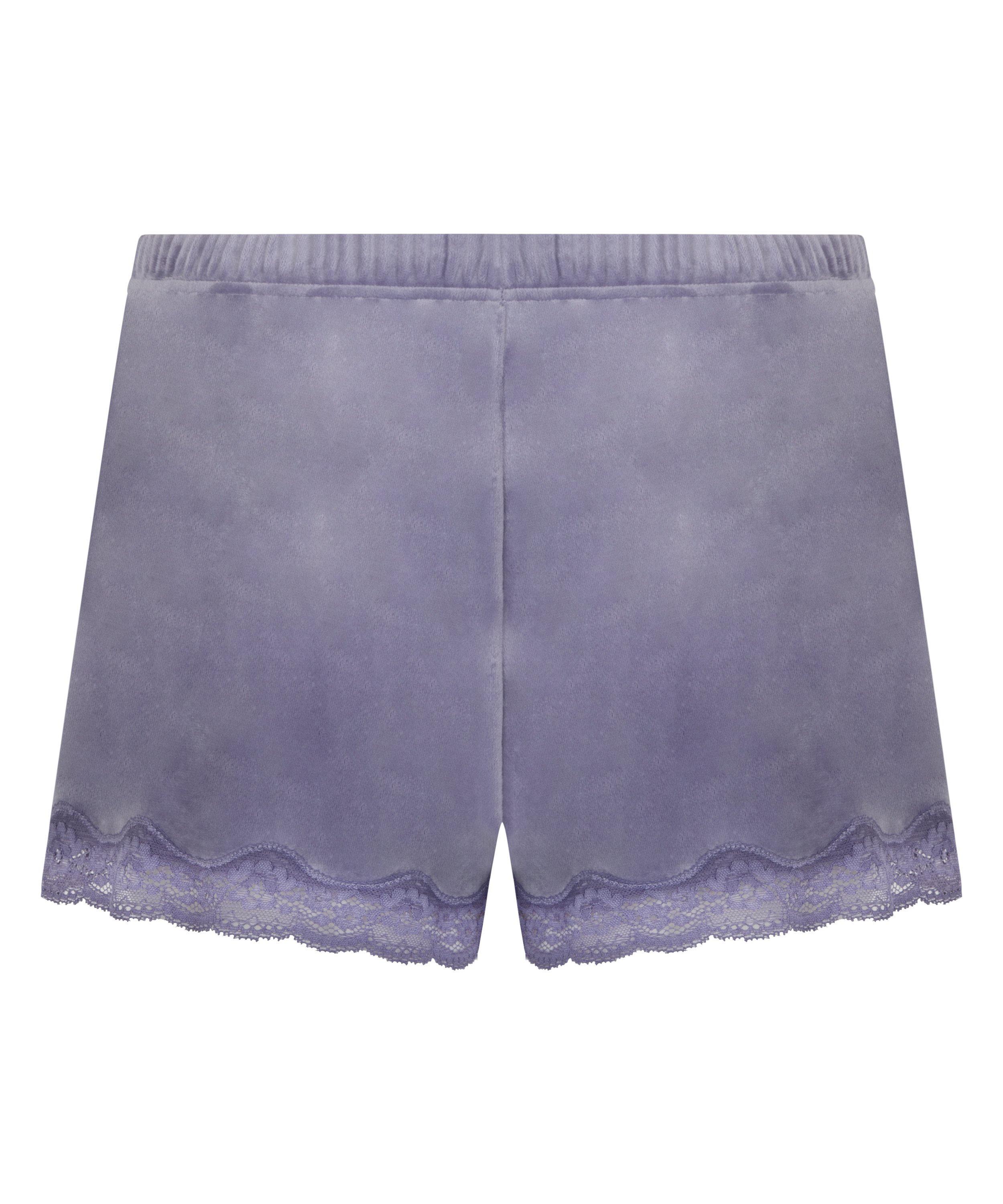 Velvet lace shorts, Purple, main