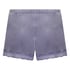 Velvet lace shorts, Purple