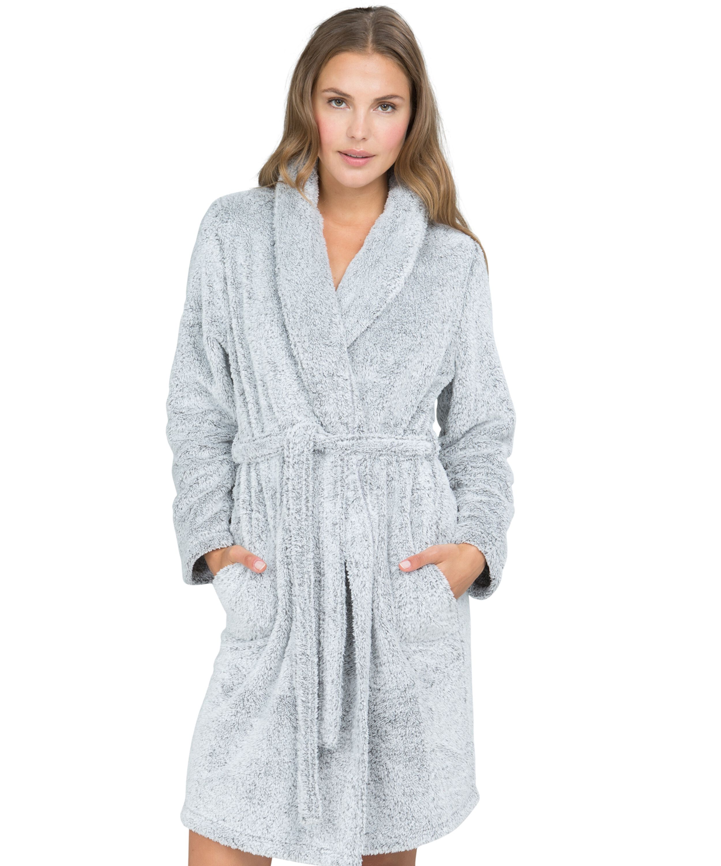 Bathrobe Snuggle, Gray