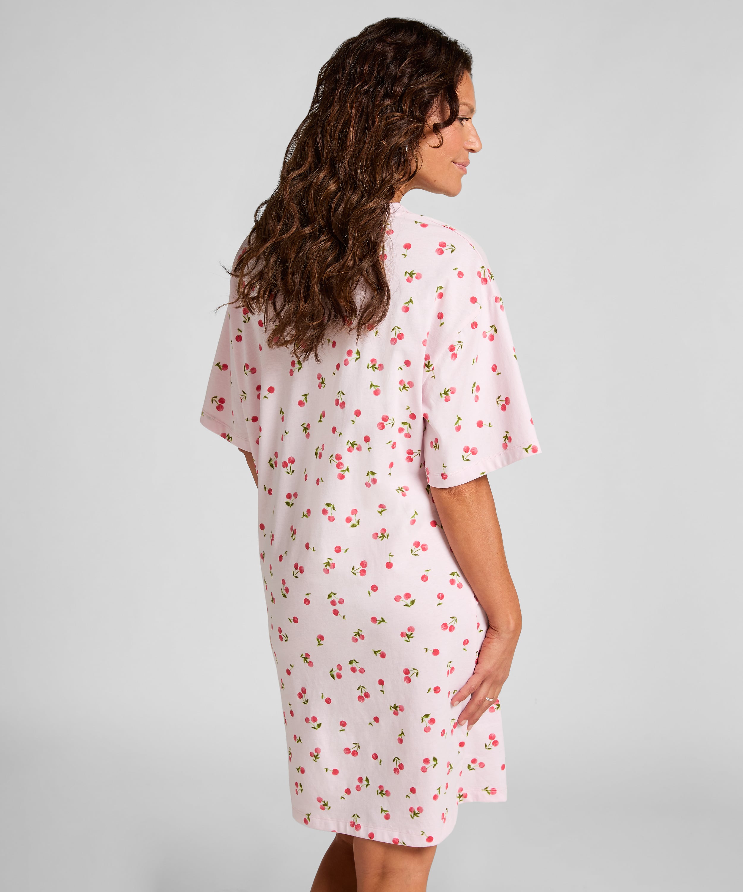 Roundneck Nightshirt, Pink, main
