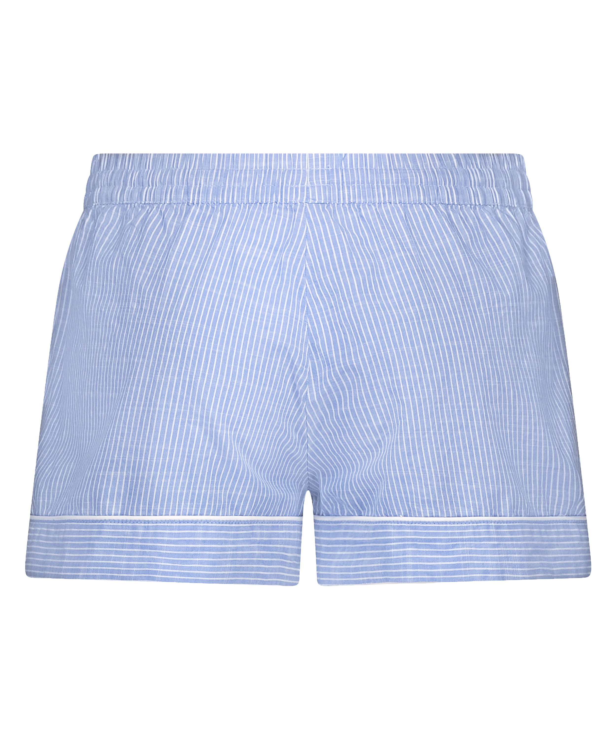 Pyjama Short Cotton Stripe, Blue, main