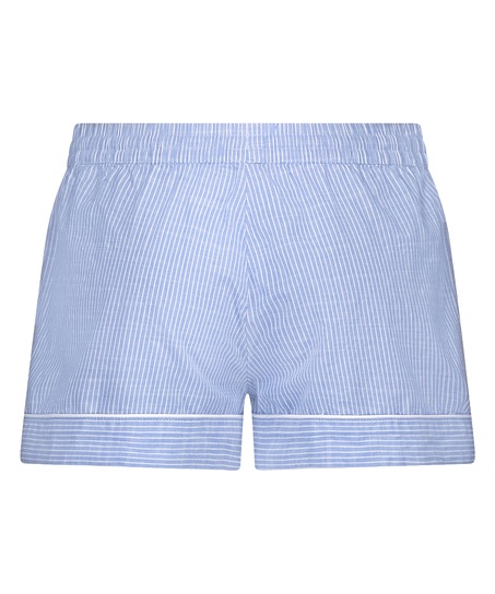 Pyjama Short Cotton Stripe, Blue
