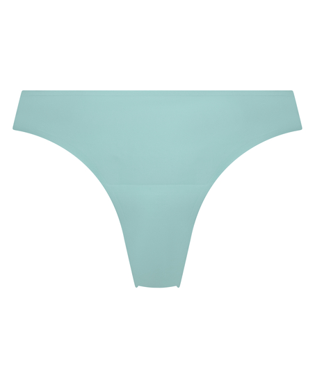 Lace Back Invisible Thong, Blue