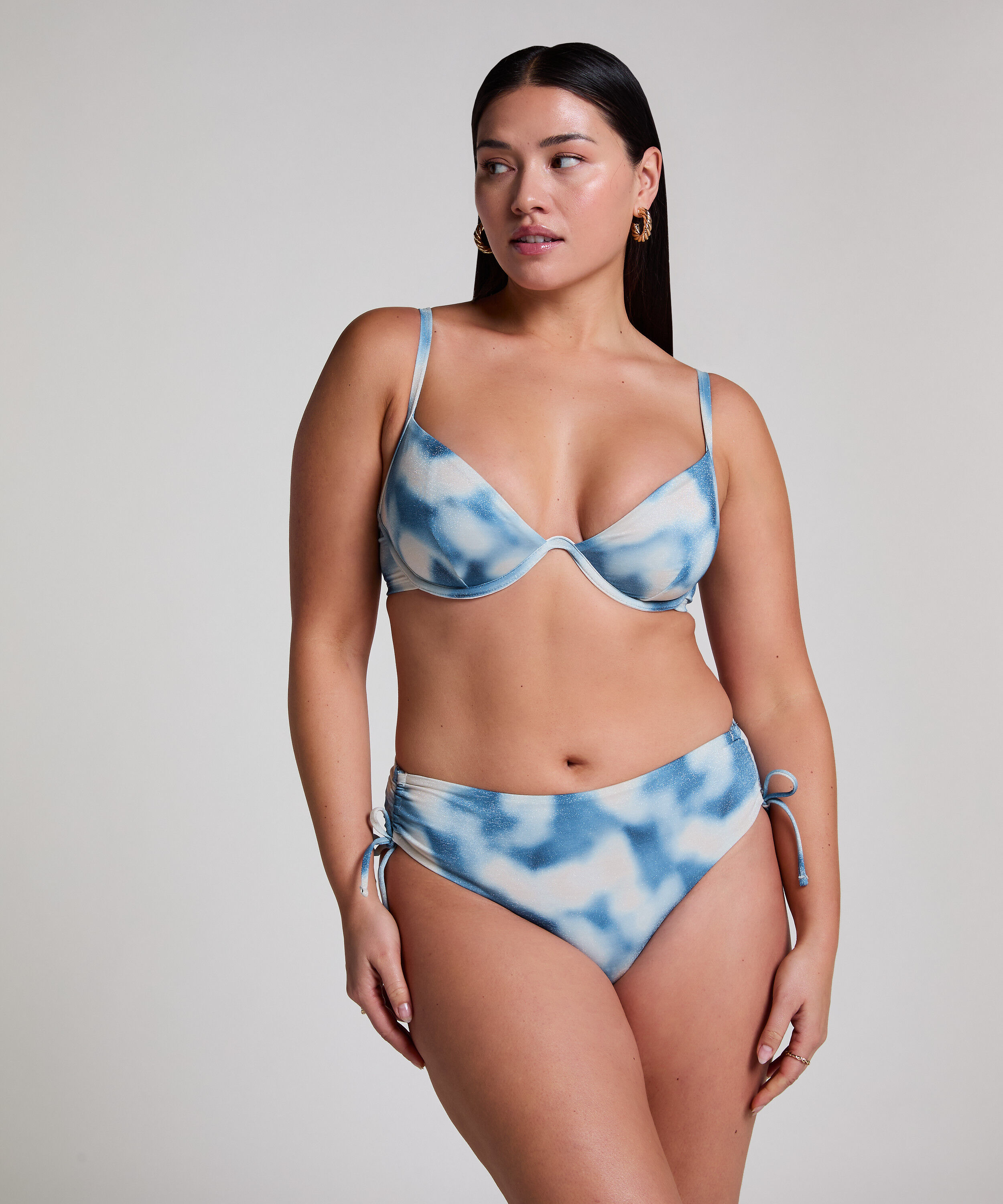 Lagoa Non-Padded Underwired Bikini Top, Blue