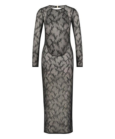 black gold dress makeup ROWE Black Knit Tie Slip Dress 10 main image 1