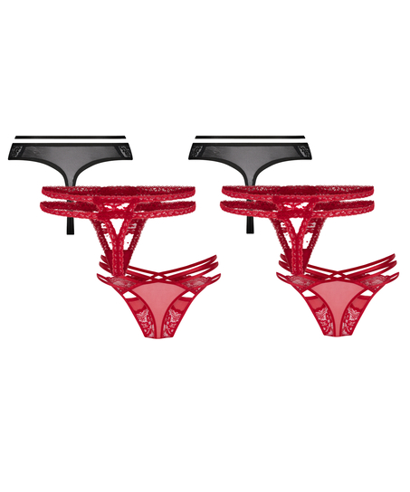 6-Pack Thong, Red