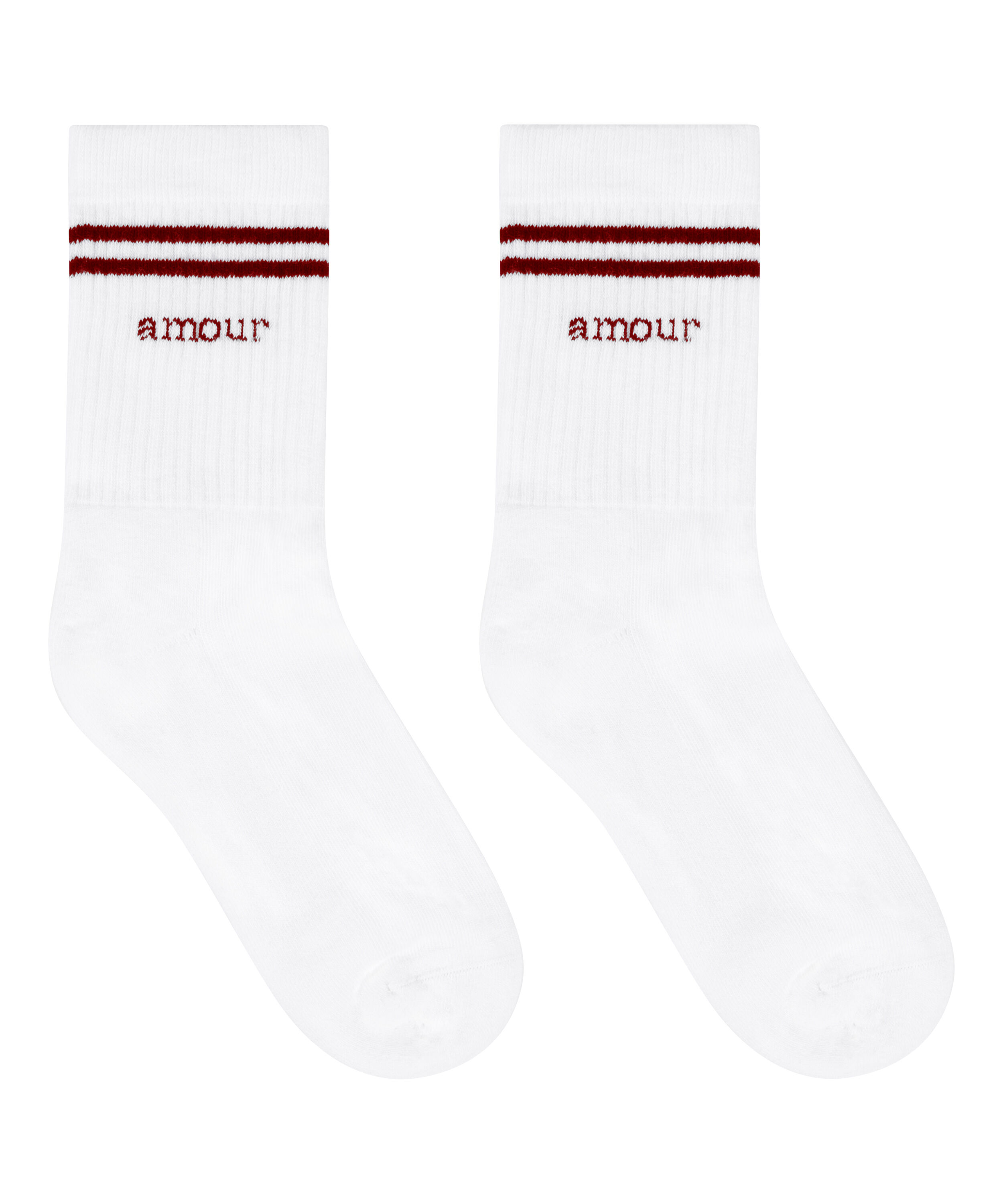 Cotton Crew Socks, White