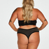 V-Shaped Microfibre Brazilian, Black