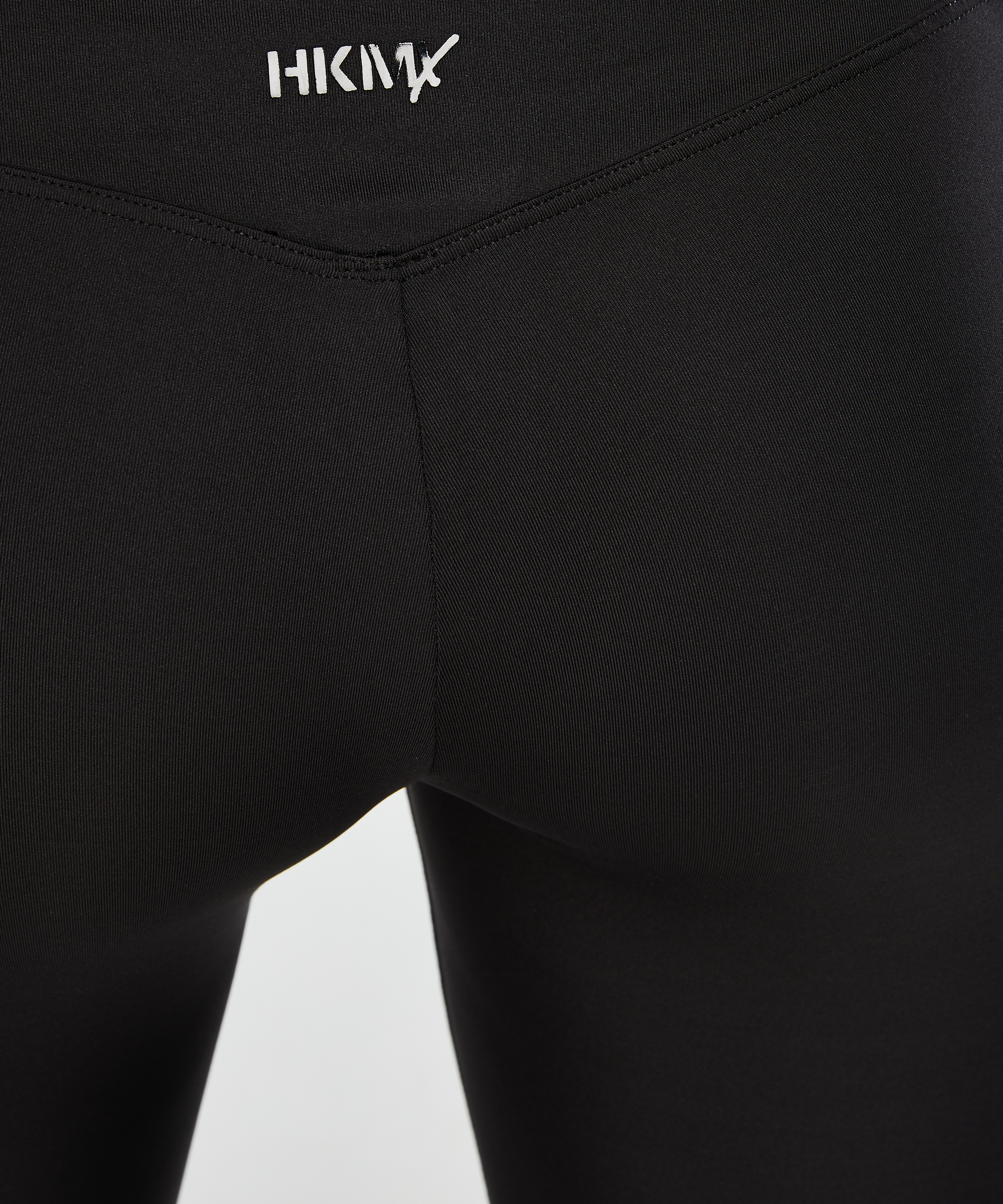 HKMX High waisted sport legging mesh, Black, main