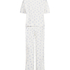 Pyjama Set Cotton Jersey Long, White
