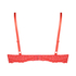 Rose Padded Underwired Bra, Red
