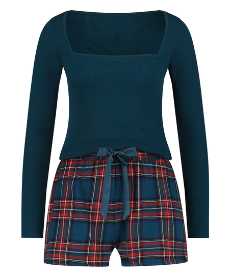 Twill pyjama set, Blue