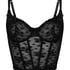 Darcy Non-Padded Underwired Longline Bra, Black
