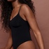 Seamless Enhancing High Leg Body, Black