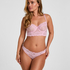 Non-Padded Underwired Longline Bra Camellia, Pink
