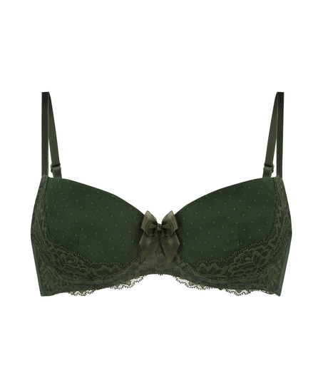 Kate padded underwired bra, Green