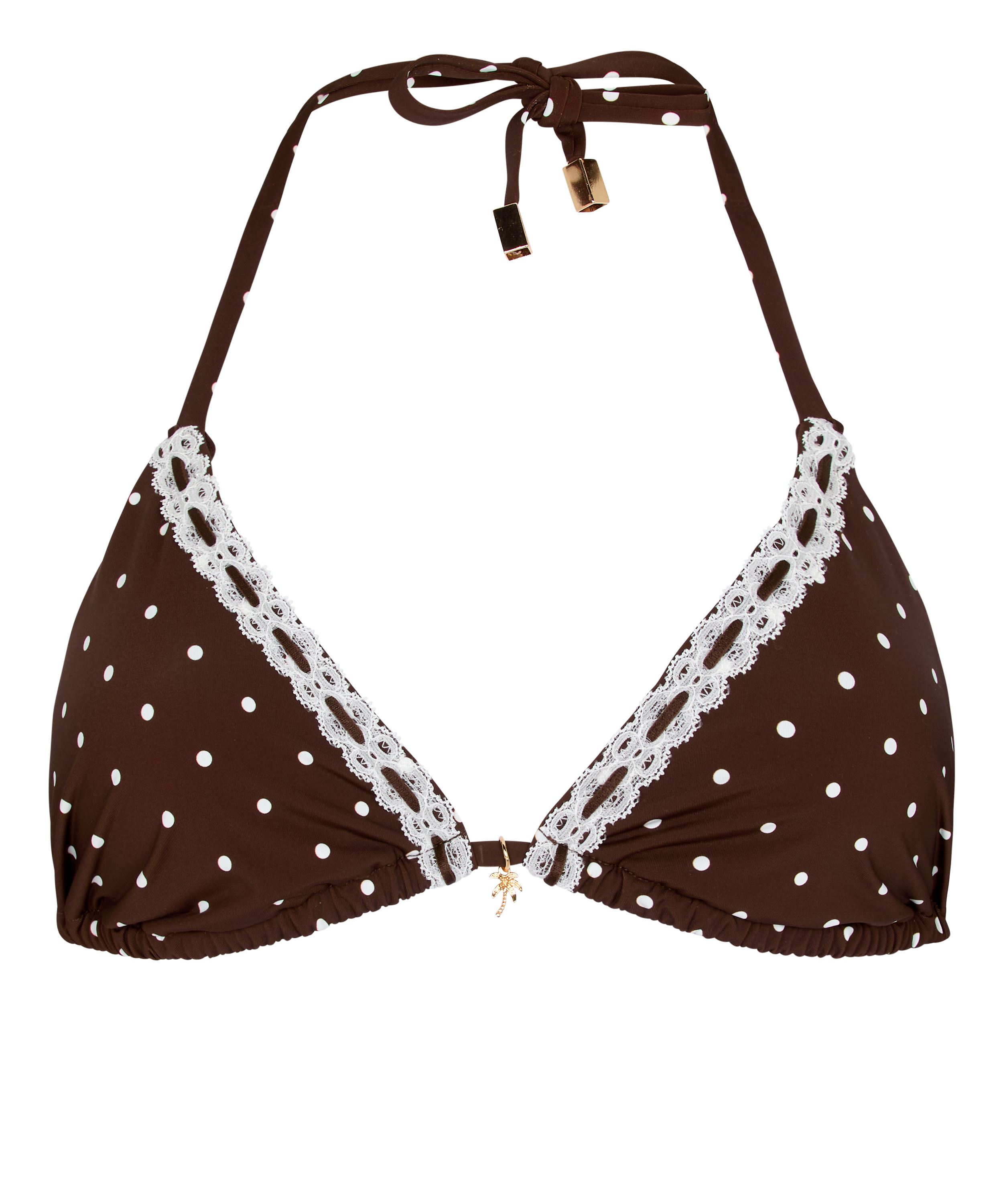 Triangle Bikini Top Algarve, Brown, main