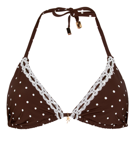 Triangle Bikini Top Algarve, Brown