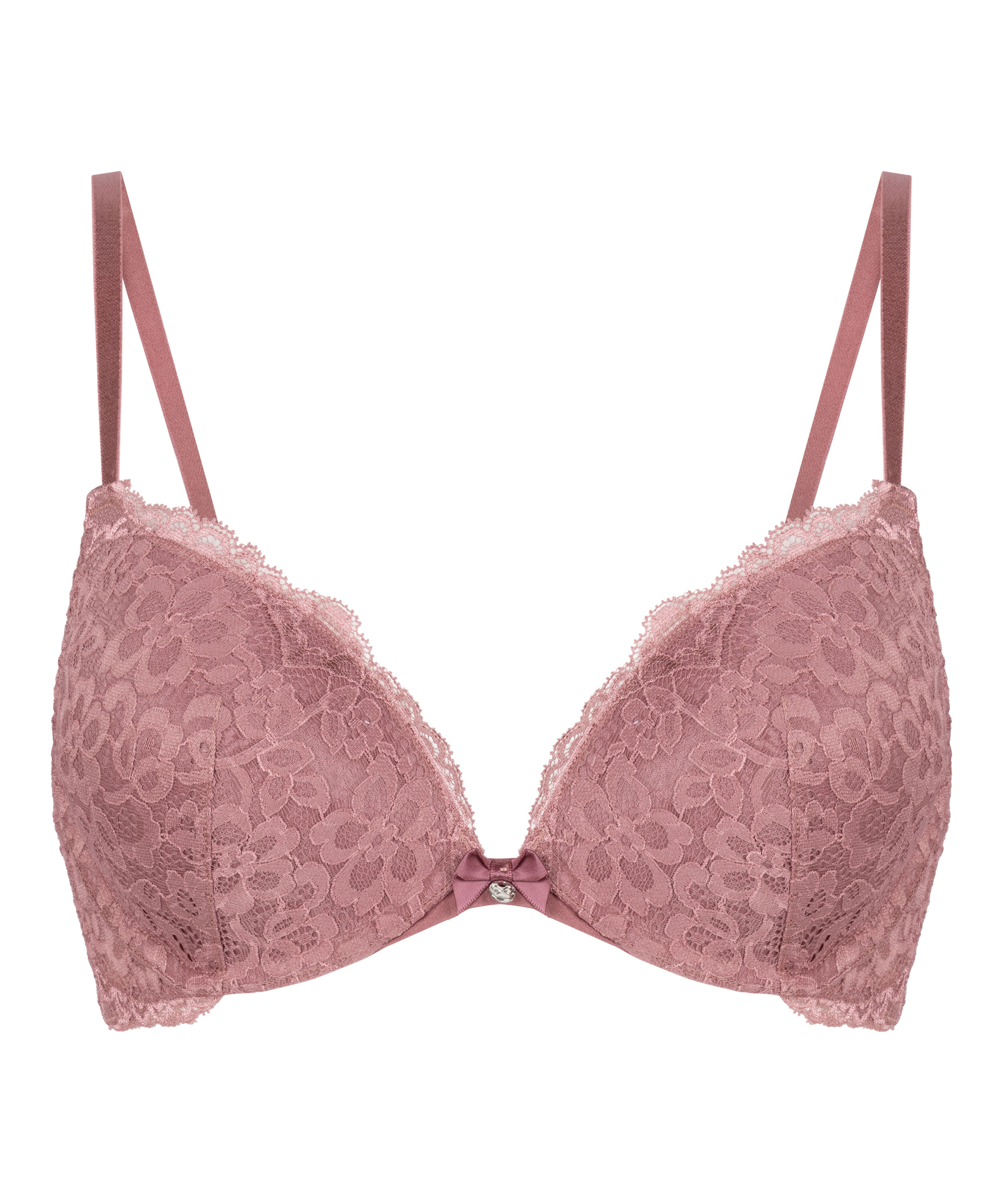 Marine Padded Push-Up Underwired Bra, Purple