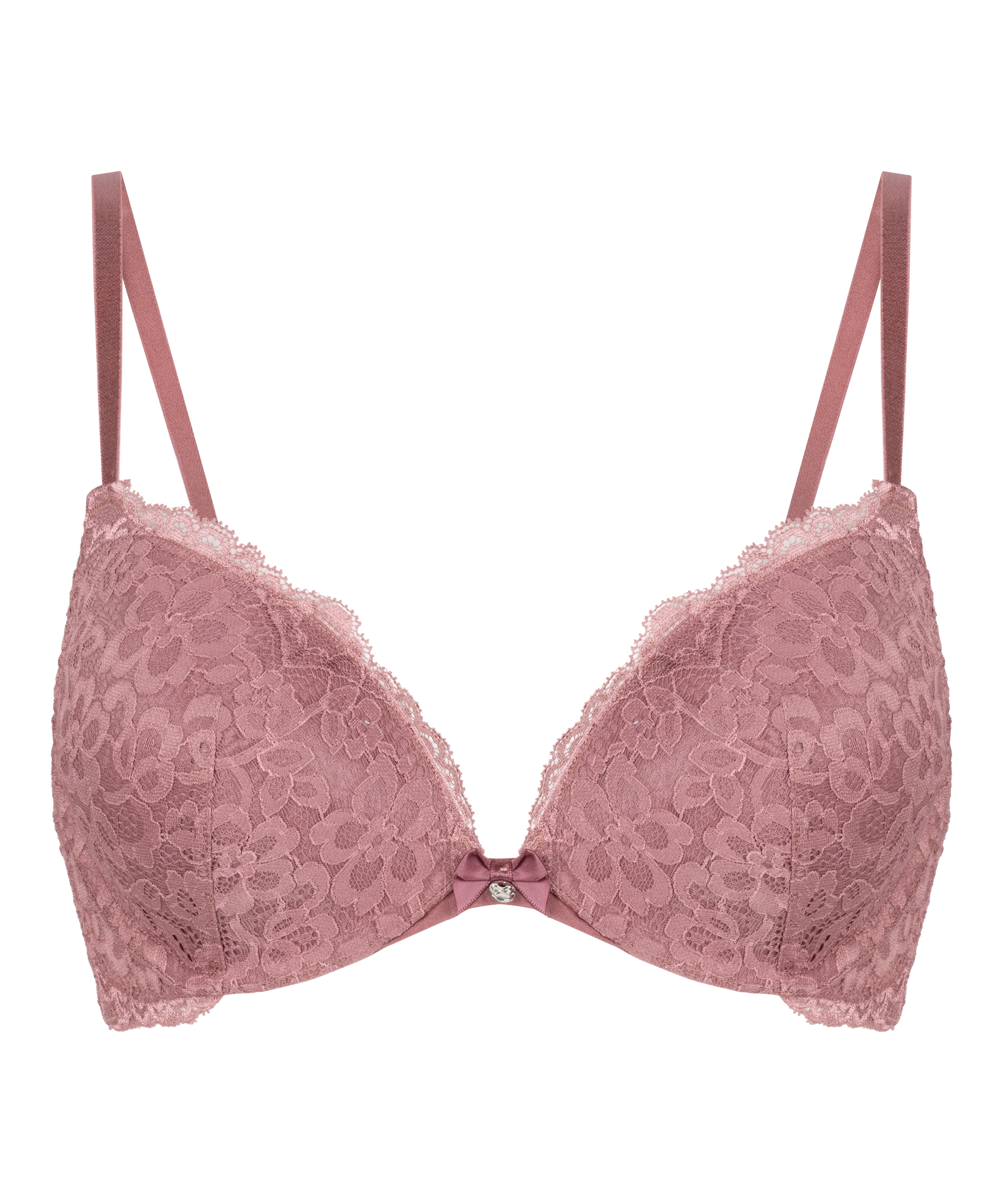 Marine Padded Push-Up Underwired Bra, Purple, main