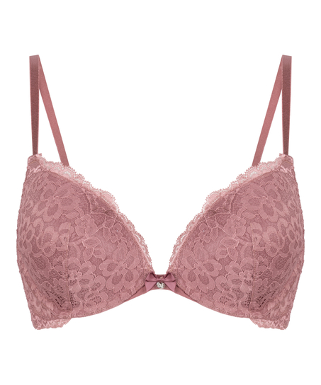 Marine Padded Push-Up Underwired Bra, Purple