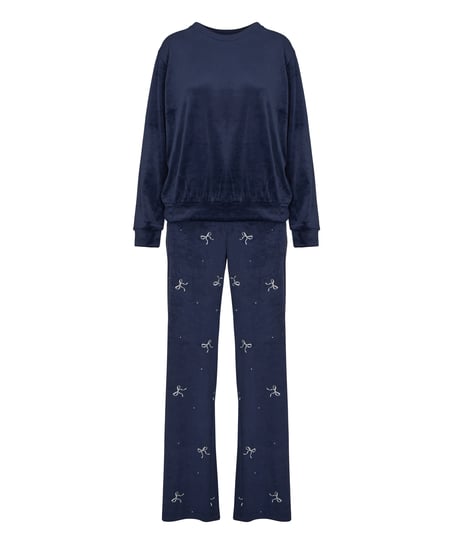 Pyjama Set Velours, Blue