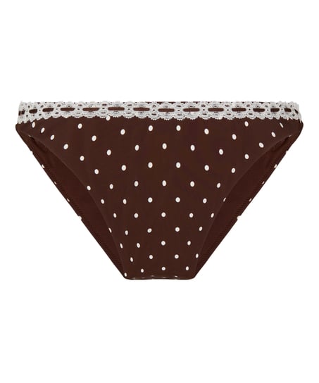 Highleg Bikini Bottom Algarve, Brown
