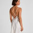 Peonie Slipdress Satin, White