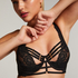Iggy Half-Padded Underwired Longline Bra, Black