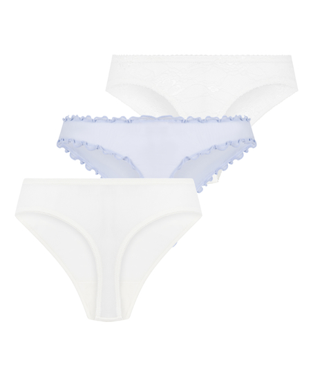 Bridal Thong Multipack, White