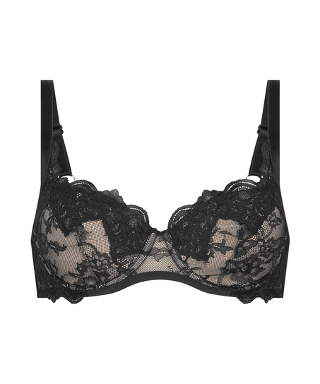 Sienna Padded Underwired Bra, Black