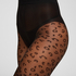 Tights 15 Denier Leopard, Black