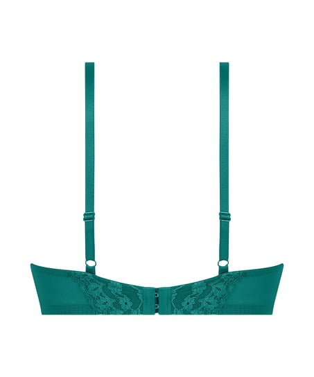 Daisy Padded Underwired Maximizer Bra, Green