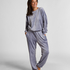 Velours Jogging Pants, Blue