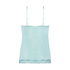 Velours Lace Cami Top, Green