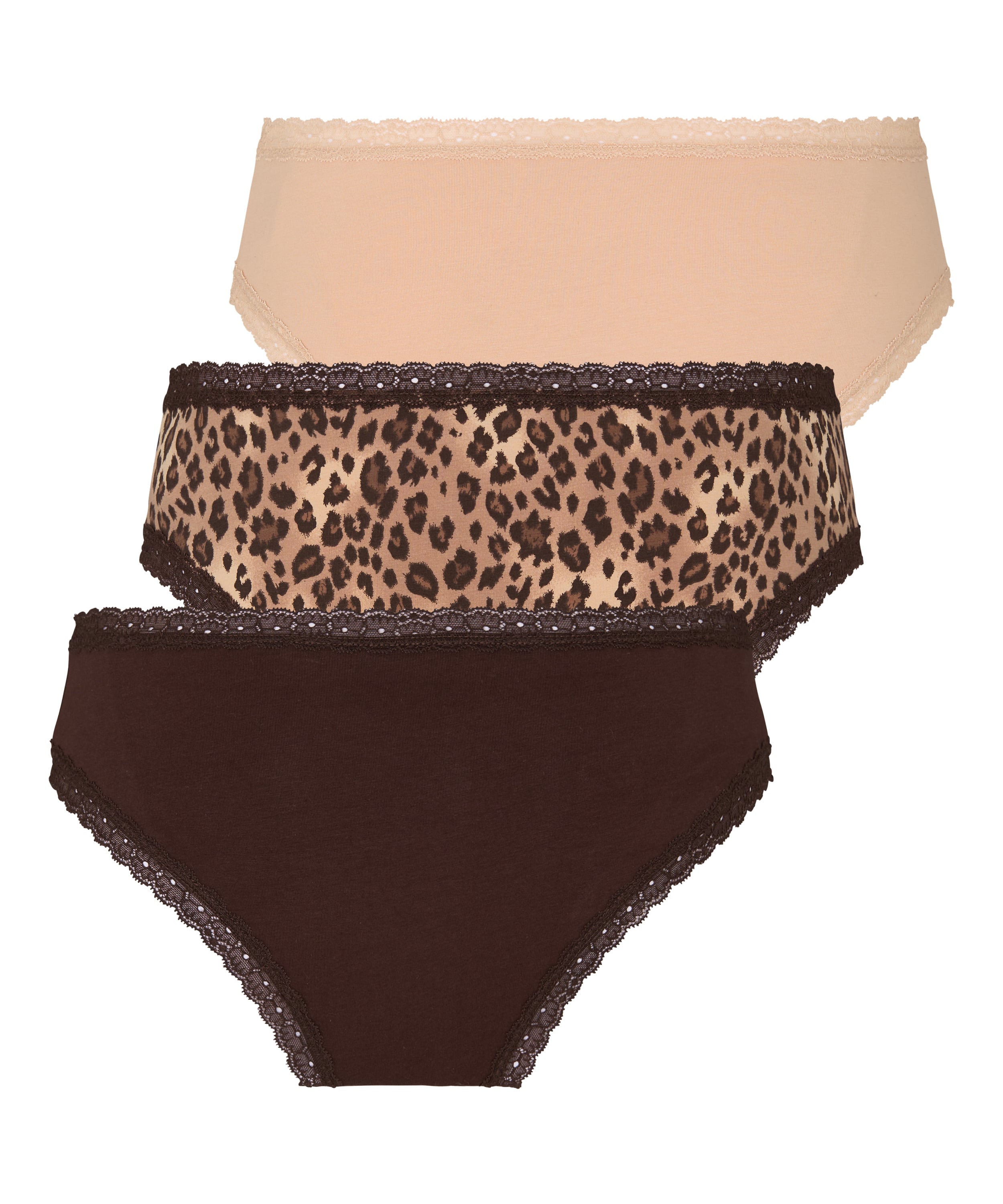 Multipack Cotton Brazilian, Brown, main