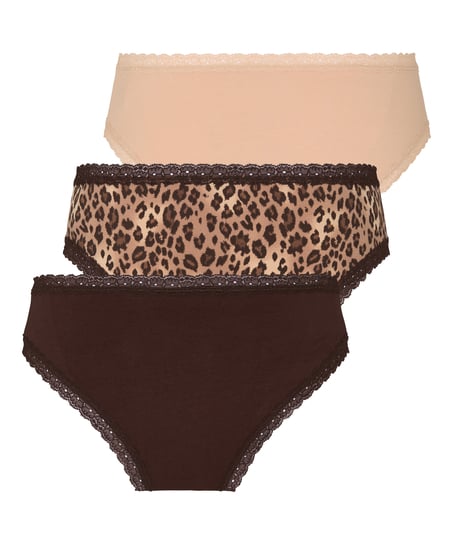 Multipack Cotton Brazilian, Brown