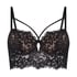 Isabella Padded Underwired Longline Bra, Black