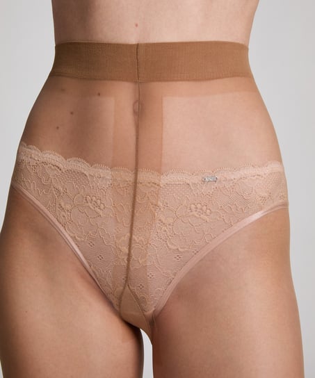 15 Denier Ladder Resistant Tights, Beige