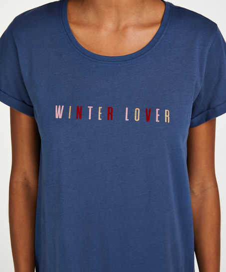 Round Neck Nightshirt, Blue