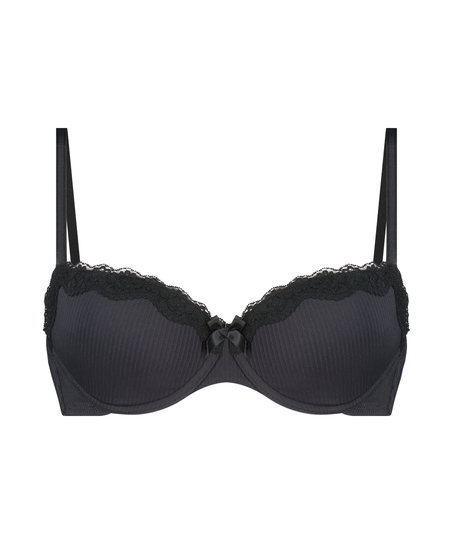 Lola Padded Underwired Bra, Black