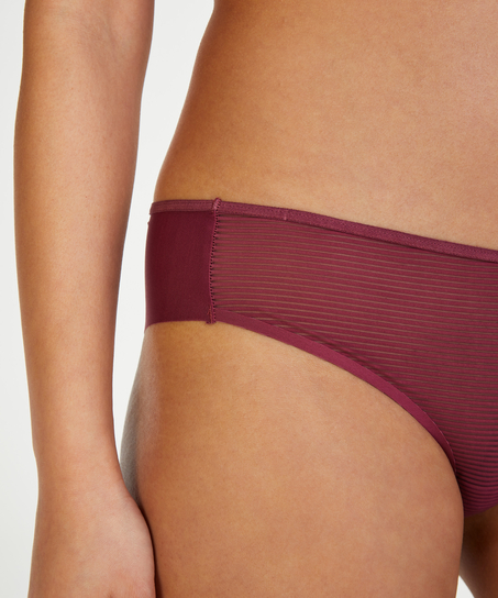 Invisible Brazilian Stripe mesh, Red