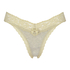 Cotton extra low thong, Green