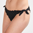 Scallop Goddess Brazilian bikini bottom, Black