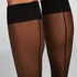 Sheer Socks Back Seam, Black
