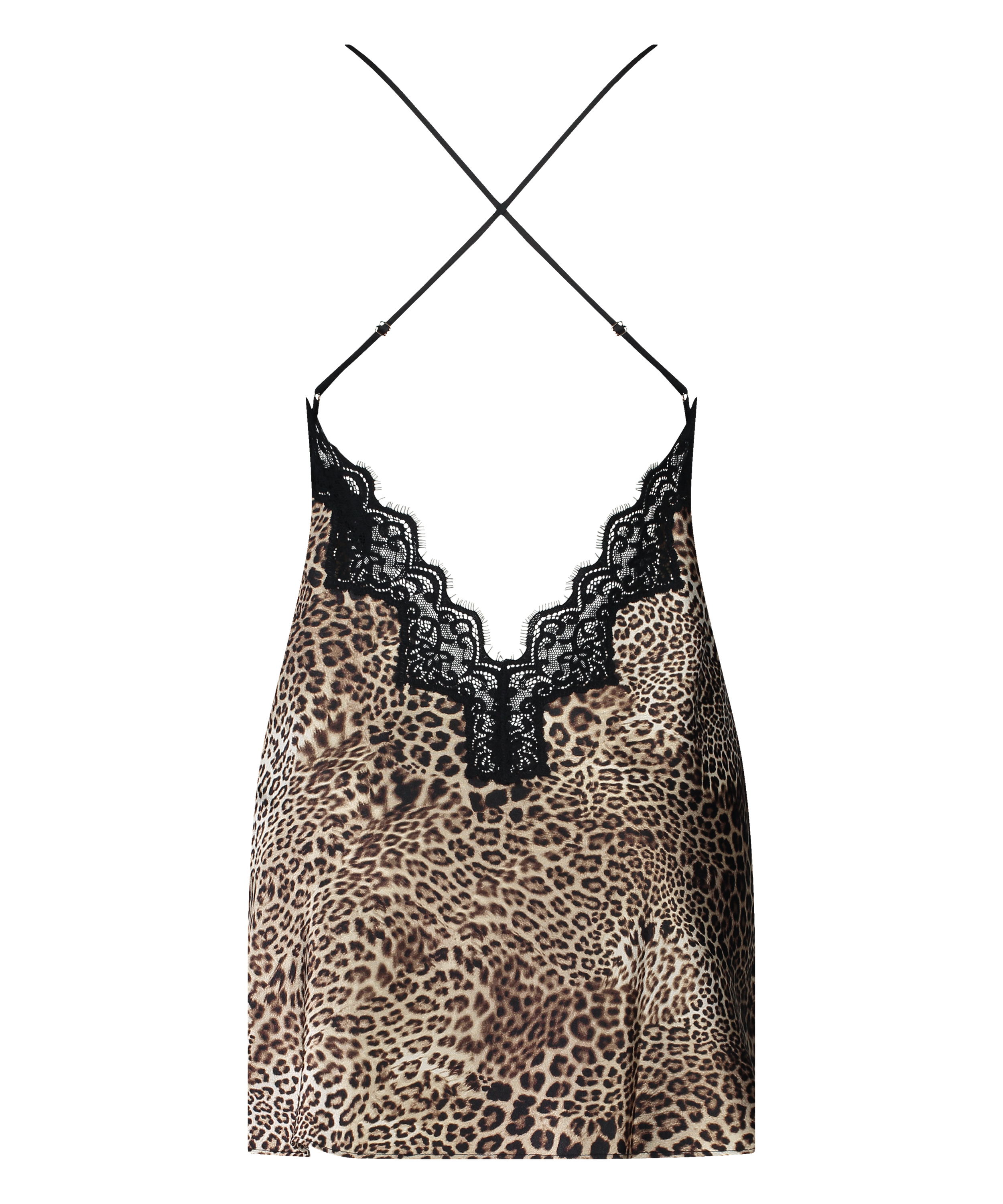 Mya Slip dress, Black, main